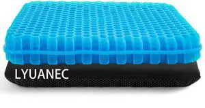 Gel Seat Cushion for Long Sitting - 16.5" x 14.5" x 2.4" (Extra ThickSoft) Zero Gel Cushions for Pressure Relief, Honeycomb Gel Seat Cushion, Ergonomic Silicone Seat Cushion for People Over 180 lbs Gel Seat Cushion for Long Sitting - 16.5" x 14.5" x 2.4" (Extra ThickSoft) Zero Gel Cushions for Pressure Relief, Honeycomb Gel Seat Cushion, Ergonomic Silicone Seat Cushion for People Over 180 lbs