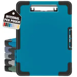 Toughest Clipboard with Storage, Clip Boards 8.5x11 with Pen Pouch Rubber Corner, Heavy Duty, Extra Nylon Pouch, High Capacity, Organization Box Case for Contractor Trucker Driver, Letter Size Toughest Clipboard with Storage, Clip Boards 8.5x11 with Pen Pouch Rubber Corner, Heavy Duty, Extra Nylon Pouch, High Capacity, Organization Box Case for Contractor Trucker Driver, Letter Size