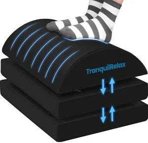 Foot Rest Under Desk, 3-Height Adjustable Foot Stool, Black Desk foot rest, ergonomic foot support, machine-washable cover, non-slip bottom, gaming foot rest, office, car Foot Rest Under Desk, 3-Height Adjustable Foot Stool, Black Desk foot rest, ergonomic foot support, machine-washable cover, non-slip bottom, gaming foot rest, office, car