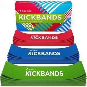 KICK BANDS Chair Bands for Kids with Fidgety Feet 24-Pack - ADHD Fidget Kickbands for Classroom Chairs & Desks - Sensory Kickband (RGB) KICK BANDS Chair Bands for Kids with Fidgety Feet 24-Pack - ADHD Fidget Kickbands for Classroom Chairs & Desks - Sensory Kickband (RGB)