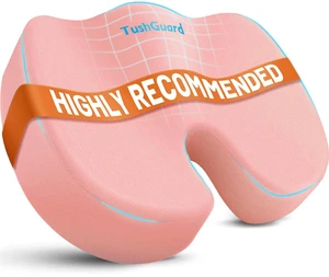 Memory Foam Seat Cushion for Office Chair, Car Seat, Pink, XXL Office Chair Cushion for Car, Airplane - Chair Pad for Long Sitting Sciatica, Hip, Coccyx,Tailbone Pain Relief, Butt Pillow Memory Foam Seat Cushion for Office Chair, Car Seat, Pink, XXL Office Chair Cushion for Car, Airplane - Chair Pad for Long Sitting Sciatica, Hip, Coccyx,Tailbone Pain Relief, Butt Pillow