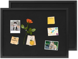 Cork Board with Linen Black 2Pack,Bulletin Board 23"x17" Corkboards for Office Home School Message Board or Vision Board Decoration Cork Board with Linen Black 2Pack,Bulletin Board 23"x17" Corkboards for Office Home School Message Board or Vision Board Decoration