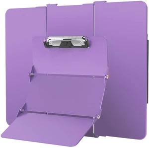 Clipboard Foldable Without Edition Cheat Charts, 3 Layers Aluminum, Nurse Board w/Low Profile Clip&Pen Clip Pocket, Purple Clipboard Foldable Without Edition Cheat Charts, 3 Layers Aluminum, Nurse Board w/Low Profile Clip&Pen Clip Pocket, Purple