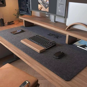 Large Felt Desk Mat,39.4''x19.69'' Full Keyboard and Mouse Pad Non-Slip Computer Desk Mat for Home and Office,100x50CM Felt Desk Pad Protector (Dark Gray) Large Felt Desk Mat,39.4''x19.69'' Full Keyboard and Mouse Pad Non-Slip Computer Desk Mat for Home and Office,100x50CM Felt Desk Pad Protector (Dark Gray)