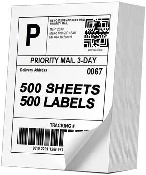 (500 Pcs/500 Sheets) A4 Full Sheet Self Adhesive Shipping Labels for Laser & Inkjet Printers, 8.5" x 11" Shipping Mailing Labels (500 Pcs/500 Sheets) A4 Full Sheet Self Adhesive Shipping Labels for Laser & Inkjet Printers, 8.5" x 11" Shipping Mailing Labels