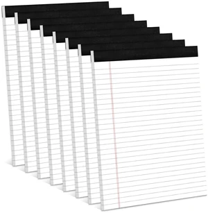 8 Pack White Legal Pads 8.5 x 11 Wide Ruled Note Pads 8.5 x 11" Legal Ruled Writing Pads for School 30 Sheets White Lined Paper Pads Notebook for Work Legal Notepads for Office Pad of Paper for Home 8 Pack White Legal Pads 8.5 x 11 Wide Ruled Note Pads 8.5 x 11" Legal Ruled Writing Pads for School 30 Sheets White Lined Paper Pads Notebook for Work Legal Notepads for Office Pad of Paper for Home