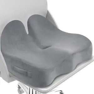 Ergonomic Seat Cushion, Sciatica Support for Chair, Light Grey Large Size for Sciatica & Hip & Tailbone Pain Relief, Memory Foam Office Chair Cushion for Car, Long Trip, Desk Chair, Lab Ergonomic Seat Cushion, Sciatica Support for Chair, Light Grey Large Size for Sciatica & Hip & Tailbone Pain Relief, Memory Foam Office Chair Cushion for Car, Long Trip, Desk Chair, Lab