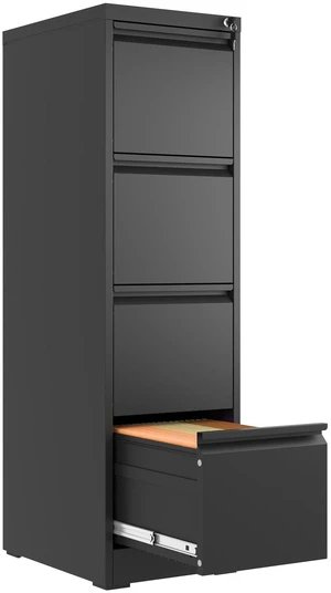 4 Drawer File Cabinet with Lock,Metal File Cabinet for Home Office Black Vertical Filing Cabinets Heavy Duty Office Storage Cabinets for Letter/Legal/A4/F4 Size File, Assembly Required 4 Drawer File Cabinet with Lock,Metal File Cabinet for Home Office Black Vertical Filing Cabinets Heavy Duty Office Storage Cabinets for Letter/Legal/A4/F4 Size File, Assembly Required