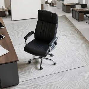 Office Chair Mat for Low-Pile Carpet 30" x 48", Compact Carpet Protector Clear PVC With Anti-Slip Studs, Compact Size Fits Small Desks & Workstations, Protects Carpet From Daily Chair Wheel Wear Office Chair Mat for Low-Pile Carpet 30" x 48", Compact Carpet Protector Clear PVC With Anti-Slip Studs, Compact Size Fits Small Desks & Workstations, Protects Carpet From Daily Chair Wheel Wear