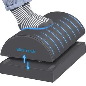 Foot Rest Under Desk, Foot Stool with 2 Adjustable Heights Comfortable Footrest with Washable Cover for Car,Home and Office to Relieve Back,Lumbar,Knee Pain(Large, Gray) Foot Rest Under Desk, Foot Stool with 2 Adjustable Heights Comfortable Footrest with Washable Cover for Car,Home and Office to Relieve Back,Lumbar,Knee Pain(Large, Gray)