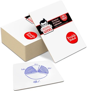25 Pack Dry Erase Lapboards 9 inch by 12 inch Large Whiteboard White Set Great for Teachers, Students, Children, Classroom Reusable, Durable, Portable, Single Sided Whiteboard 25 Pack Dry Erase Lapboards 9 inch by 12 inch Large Whiteboard White Set Great for Teachers, Students, Children, Classroom Reusable, Durable, Portable, Single Sided Whiteboard