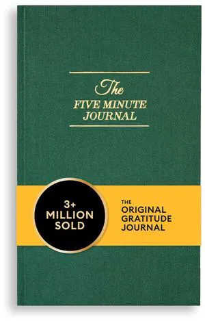 The Five Minute Journal, Original Daily Gratitude 2025, Reflection Manifestation for Mindfulness, Undated Daily with Gold Foiling, Plastic-Free, Green The Five Minute Journal, Original Daily Gratitude 2025, Reflection Manifestation for Mindfulness, Undated Daily with Gold Foiling, Plastic-Free, Green