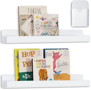2 Pcs Magnetic Book Shelf for Whiteboard with Magnetic Pen Holder Heavy Duty Acrylic Magnetic Shelves for Classroom Furniture,Office, Refrigerator,School Supplies-White 2 Pcs Magnetic Book Shelf for Whiteboard with Magnetic Pen Holder Heavy Duty Acrylic Magnetic Shelves for Classroom Furniture,Office, Refrigerator,School Supplies-White