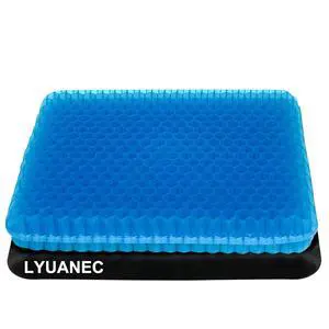 Gel Seat Cushion for Long Sitting - 17.5" x 15.5" x 2.4" (Extra ThickSoft) Zero Gel Cushions for Pressure Relief, Honeycomb Gel Seat Cushion, Ergonomic Silicone Seat Cushion for People Over 220 lbs Gel Seat Cushion for Long Sitting - 17.5" x 15.5" x 2.4" (Extra ThickSoft) Zero Gel Cushions for Pressure Relief, Honeycomb Gel Seat Cushion, Ergonomic Silicone Seat Cushion for People Over 220 lbs