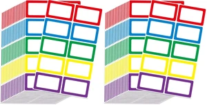 L LIKED 400 Colors Blank Name Tag Stickers 3.5x2.25 for School Office Home (Pack of 2) L LIKED 400 Colors Blank Name Tag Stickers 3.5x2.25 for School Office Home (Pack of 2)