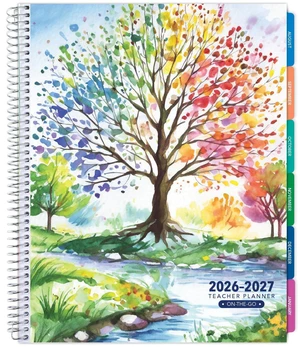 LITE TEACHER PLANNER - Aug 2026-Jul 2027, 8.5" x 11" Daily Weekly Monthly Organizers - Includes 7 Periods, Dated Calendar, Page Tabs, Bookmark, and Planning Stickers (Tree Seasons) LITE TEACHER PLANNER - Aug 2026-Jul 2027, 8.5" x 11" Daily Weekly Monthly Organizers - Includes 7 Periods, Dated Calendar, Page Tabs, Bookmark, and Planning Stickers (Tree Seasons)