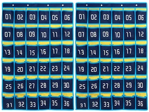 36 Numbered Pockets Classroom Pocket Chart for Cell Phone Holder Wall Door Hanging Pocket Organizer for Phone Calculator Holder, Phone Pouch for School Classroom & Office Phone Management 36 Numbered Pockets Classroom Pocket Chart for Cell Phone Holder Wall Door Hanging Pocket Organizer for Phone Calculator Holder, Phone Pouch for School Classroom & Office Phone Management