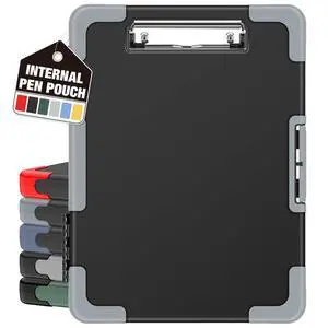 Toughest Clipboard with Storage, Clip Boards 8.5x11 with Pen Pouch Rubber Corner, Heavy Duty, Extra Nylon Pouch, High Capacity, Organization Box Case for Contractor Trucker Driver, Letter Size Toughest Clipboard with Storage, Clip Boards 8.5x11 with Pen Pouch Rubber Corner, Heavy Duty, Extra Nylon Pouch, High Capacity, Organization Box Case for Contractor Trucker Driver, Letter Size