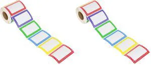 L LIKED 500 Colors Star Name Tag Stickers 3.5"x2.25" for School Office Home (Pack of 2) L LIKED 500 Colors Star Name Tag Stickers 3.5"x2.25" for School Office Home (Pack of 2)