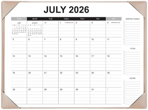 Desk Calendar 2026-2027 with Desk Mat 22" x 17" Large Desk Pad Calendar Runs from July 2026 to December 2027, Office Supplies Desktop Monthly Calendar for Home & Office Desk Calendar 2026-2027 with Desk Mat 22" x 17" Large Desk Pad Calendar Runs from July 2026 to December 2027, Office Supplies Desktop Monthly Calendar for Home & Office