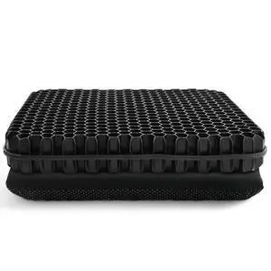 Gel Seat Cushion for Long Sitting - 16.5" x 14.5" x 2.4" (Extra ThickSoft) Zero Gel Cushions for Pressure Relief, Honeycomb Gel Seat Cushion, Ergonomic Silicone Seat Cushion for People Over 180 lbs Gel Seat Cushion for Long Sitting - 16.5" x 14.5" x 2.4" (Extra ThickSoft) Zero Gel Cushions for Pressure Relief, Honeycomb Gel Seat Cushion, Ergonomic Silicone Seat Cushion for People Over 180 lbs