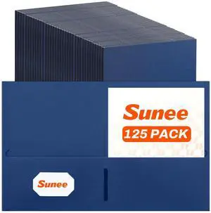 Folders with Pockets(125 Pack, Navy Blue), 2 Pocket Folders Fit Letter Size Paper, Paper File Folder for School Office Home Business Folders with Pockets(125 Pack, Navy Blue), 2 Pocket Folders Fit Letter Size Paper, Paper File Folder for School Office Home Business