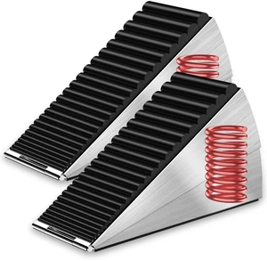 Door Stoppers for Bottom of Door-Large Heavy Duty Door Stop Wedge 3'' High Adjustable Spring Metal Tall Doorstop, Strongest Rubber Grip, Suits Carpet, Tile, Home, School +2 Wall Protector Door Stoppers for Bottom of Door-Large Heavy Duty Door Stop Wedge 3'' High Adjustable Spring Metal Tall Doorstop, Strongest Rubber Grip, Suits Carpet, Tile, Home, School +2 Wall Protector