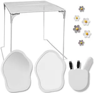 13 pcs Girls Locker Accessories, Locker Decorations Including Mirrors, whiteboards, Magnets and organizing Supplies. Ideal for Back-to-School Essentials and The Office (13 pcs-Light Gray) 13 pcs Girls Locker Accessories, Locker Decorations Including Mirrors, whiteboards, Magnets and organizing Supplies. Ideal for Back-to-School Essentials and The Office (13 pcs-Light Gray)