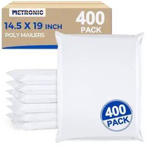 Large Poly Mailers 14.5x19 Inch 400PC Shipping Bags for Business Bulk Self Seal Mailers Poly Bags for Clothes Waterproof Shipping Envelopes Mailing Package Bags for E-commerce Sellers White Large Poly Mailers 14.5x19 Inch 400PC Shipping Bags for Business Bulk Self Seal Mailers Poly Bags for Clothes Waterproof Shipping Envelopes Mailing Package Bags for E-commerce Sellers White