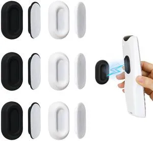 Magnetic Remote Control Holder Wall Mount - 6 Pcs White & Black No Drill Self-Adhesive Organizer, For Air Conditioner & TV Remotes, Storage Caddy for Televisions Backside Magnetic Remote Control Holder Wall Mount - 6 Pcs White & Black No Drill Self-Adhesive Organizer, For Air Conditioner & TV Remotes, Storage Caddy for Televisions Backside