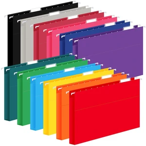36 Pack Hanging File Folders, Letter Size with 1/5-Cut Adjustable Tabs, 12 Selected Color - File Folder Organizer for Filing Cabinet Office Home, Designed for Bulky Files, Medical Charts 36 Pack Hanging File Folders, Letter Size with 1/5-Cut Adjustable Tabs, 12 Selected Color - File Folder Organizer for Filing Cabinet Office Home, Designed for Bulky Files, Medical Charts