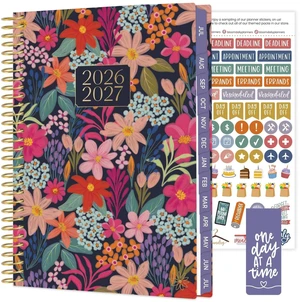 2026-2027 Planner - Academic Year (July 2026 - July 2027) Monthly & Weekly Soft Cover Planner for Women - 13 Month Calendar Agenda Book with Stickers - 5.5" x 8.25" - Floral Fiesta 2026-2027 Planner - Academic Year (July 2026 - July 2027) Monthly & Weekly Soft Cover Planner for Women - 13 Month Calendar Agenda Book with Stickers - 5.5" x 8.25" - Floral Fiesta