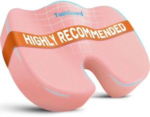 Seat Cushion for Office Chair, Memory Foam Chair Cushion, Pink Office Chair Cushion for Car, Airplane - Chair Pad for Long Sitting Sciatica, Hip, Coccyx,Tailbone Pain Relief, Butt Pillow Seat Cushion for Office Chair, Memory Foam Chair Cushion, Pink Office Chair Cushion for Car, Airplane - Chair Pad for Long Sitting Sciatica, Hip, Coccyx,Tailbone Pain Relief, Butt Pillow