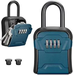 Key Lock Box for House Keys Combination Lockbox, 1 Peacock Blue For Contractors Guest Realtor Security Storage, Apartment Doorknob, Resettable, Weatherproof, Combination, High-capacity Key Lock Box for House Keys Combination Lockbox, 1 Peacock Blue For Contractors Guest Realtor Security Storage, Apartment Doorknob, Resettable, Weatherproof, Combination, High-capacity