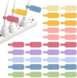 Cable Labels - Medium, Macaron (30-Pack) Write On Cord Tags for Wire Management and Identification Cable Labels - Medium, Macaron (30-Pack) Write On Cord Tags for Wire Management and Identification