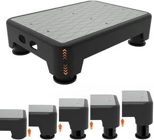 5-Level Adjustable Step Stool, 700 LBS Capacity Safety Bed Step for Seniors, Exercise Setp Platform, Portable Stair Assist for Elderly, Wide Step up for Kitchen, Car, Bedside & Shower, Grey 5-Level Adjustable Step Stool, 700 LBS Capacity Safety Bed Step for Seniors, Exercise Setp Platform, Portable Stair Assist for Elderly, Wide Step up for Kitchen, Car, Bedside & Shower, Grey