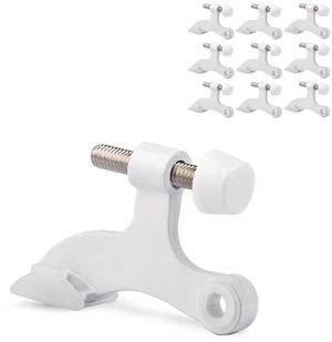10 Pack Hinge Pin Door Stopper White - Adjustable Heavy Duty Hinge Pin Door Stop with White Rubber Bumper Tips 10 Pack Hinge Pin Door Stopper White - Adjustable Heavy Duty Hinge Pin Door Stop with White Rubber Bumper Tips