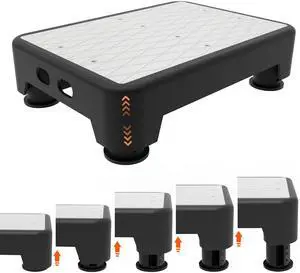5-Level Adjustable Step Stool, 700 LBS Capacity Safety Bed Step for Seniors, Exercise Setp Platform, Portable Stair Assist for Elderly, Wide Step up for Kitchen, Car, Bedside & Shower, White 5-Level Adjustable Step Stool, 700 LBS Capacity Safety Bed Step for Seniors, Exercise Setp Platform, Portable Stair Assist for Elderly, Wide Step up for Kitchen, Car, Bedside & Shower, White