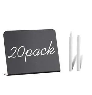 20 Pack Mini Chalkboard Signs - 4"x3" Food & Party Table Signs - Wedding & Bakery 20 Pack Mini Chalkboard Signs - 4"x3" Food & Party Table Signs - Wedding & Bakery