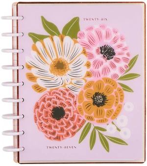 Happy Planner Disc-Bound Planner July 2026June 2027, Classic Size Includes 3 extra months and 2 sticker sheets, 7" x 9.25", Horizontal Layout, Feathered Flora theme Happy Planner Disc-Bound Planner July 2026June 2027, Classic Size Includes 3 extra months and 2 sticker sheets, 7" x 9.25", Horizontal Layout, Feathered Flora theme