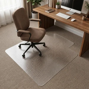 Chair Mat for Carpet- Low Pile (1/4" Thick) Carpet Protector for Office Gaming Computer Desk Chair. Heavy Duty Desk Chair Mat for Carpeted Floors, Semi Transparent (with Lip) Chair Mat for Carpet- Low Pile (1/4" Thick) Carpet Protector for Office Gaming Computer Desk Chair. Heavy Duty Desk Chair Mat for Carpeted Floors, Semi Transparent (with Lip)