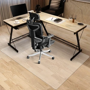 Office Chair Mat for Hardwood Floor, 51'' x63'' Rectangle Transparent Desk Thick Durable Chair Mat for Rolling Chairs, Easy Glide, Floor-Protector Office Chair Mat for Hardwood Floor, 51'' x63'' Rectangle Transparent Desk Thick Durable Chair Mat for Rolling Chairs, Easy Glide, Floor-Protector