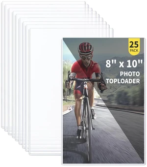 25-Pack 8 x 10 Inch Premium Toploaders - Crystal Clear Plastic Holders, Sheet Protectors for Autograph Pictures, Art 25-Pack 8 x 10 Inch Premium Toploaders - Crystal Clear Plastic Holders, Sheet Protectors for Autograph Pictures, Art
