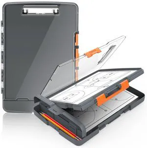 Original Clipboard with Dual Storage, Heavy Duty Clip Boards 8.5x11 Dual Compartment, Clearview, Dry Erase, High Capacity, Real Hinge, High Capacity, Pen Holder, Coach School & Office Supplies Original Clipboard with Dual Storage, Heavy Duty Clip Boards 8.5x11 Dual Compartment, Clearview, Dry Erase, High Capacity, Real Hinge, High Capacity, Pen Holder, Coach School & Office Supplies