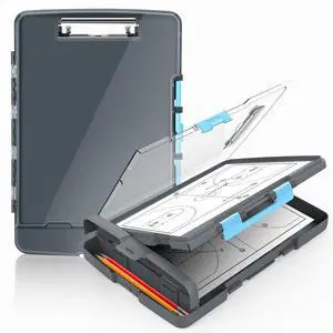 Original Clipboard with Dual Storage, Heavy Duty Clip Boards 8.5x11 Dual Compartment, Clearview, Dry Erase, High Capacity, Real Hinge, High Capacity, Pen Holder, Coach School & Office Supplies Original Clipboard with Dual Storage, Heavy Duty Clip Boards 8.5x11 Dual Compartment, Clearview, Dry Erase, High Capacity, Real Hinge, High Capacity, Pen Holder, Coach School & Office Supplies