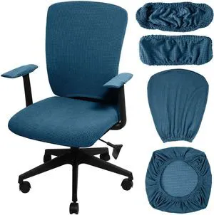 4 Pcs Office Chair Covers Stretchable Armrest Seat,XL,Emerald Universal Fit Office Desk Chairs, Protective Seat Backrest Slipcovers, Stretchable Prevent Wear, Easy Install for Rotating 4 Pcs Office Chair Covers Stretchable Armrest Seat,XL,Emerald Universal Fit Office Desk Chairs, Protective Seat Backrest Slipcovers, Stretchable Prevent Wear, Easy Install for Rotating