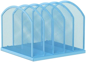 5-Section Vertical Desktop Organizer, 5-Section Mesh File Folder Stand Sorter for Office Home Classroom Organization 5-Section Vertical Desktop Organizer, 5-Section Mesh File Folder Stand Sorter for Office Home Classroom Organization