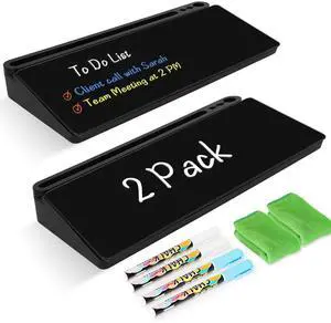 2 Pack Desktop Glass Whiteboard with Storage, Desk White Board Stand Black Computer Keyboard Stand, Office Desk Organizers and Accessories with Drawer, To Do Memo Notepad, Home School Supplies 2 Pack Desktop Glass Whiteboard with Storage, Desk White Board Stand Black Computer Keyboard Stand, Office Desk Organizers and Accessories with Drawer, To Do Memo Notepad, Home School Supplies