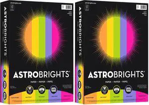 Astrobrights(R) Bright Color Paper, 8 1/2in. x 11in., 24 Lb, Assorted Colors, Ream Of 500 Sheets, 21289, (Pack of 2) Astrobrights(R) Bright Color Paper, 8 1/2in. x 11in., 24 Lb, Assorted Colors, Ream Of 500 Sheets, 21289, (Pack of 2)