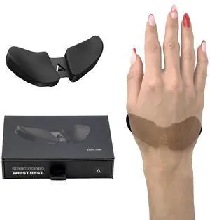 Carpio 2.0 - Left-Handed Truly Ergonomic Wrist Rest for Mouse, Carpal Tunnel Support, Pain Relief, Anti-Fatigue, Easy Glide, Sleek, Office Computer, Laptop, Gaming - Large, Grey Carpio 2.0 - Left-Handed Truly Ergonomic Wrist Rest for Mouse, Carpal Tunnel Support, Pain Relief, Anti-Fatigue, Easy Glide, Sleek, Office Computer, Laptop, Gaming - Large, Grey